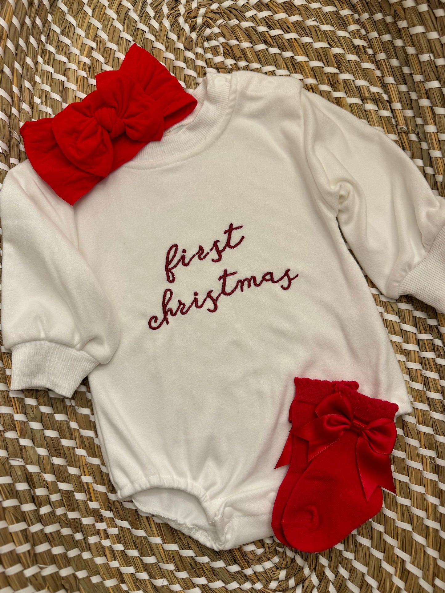 1st Christmas Romper