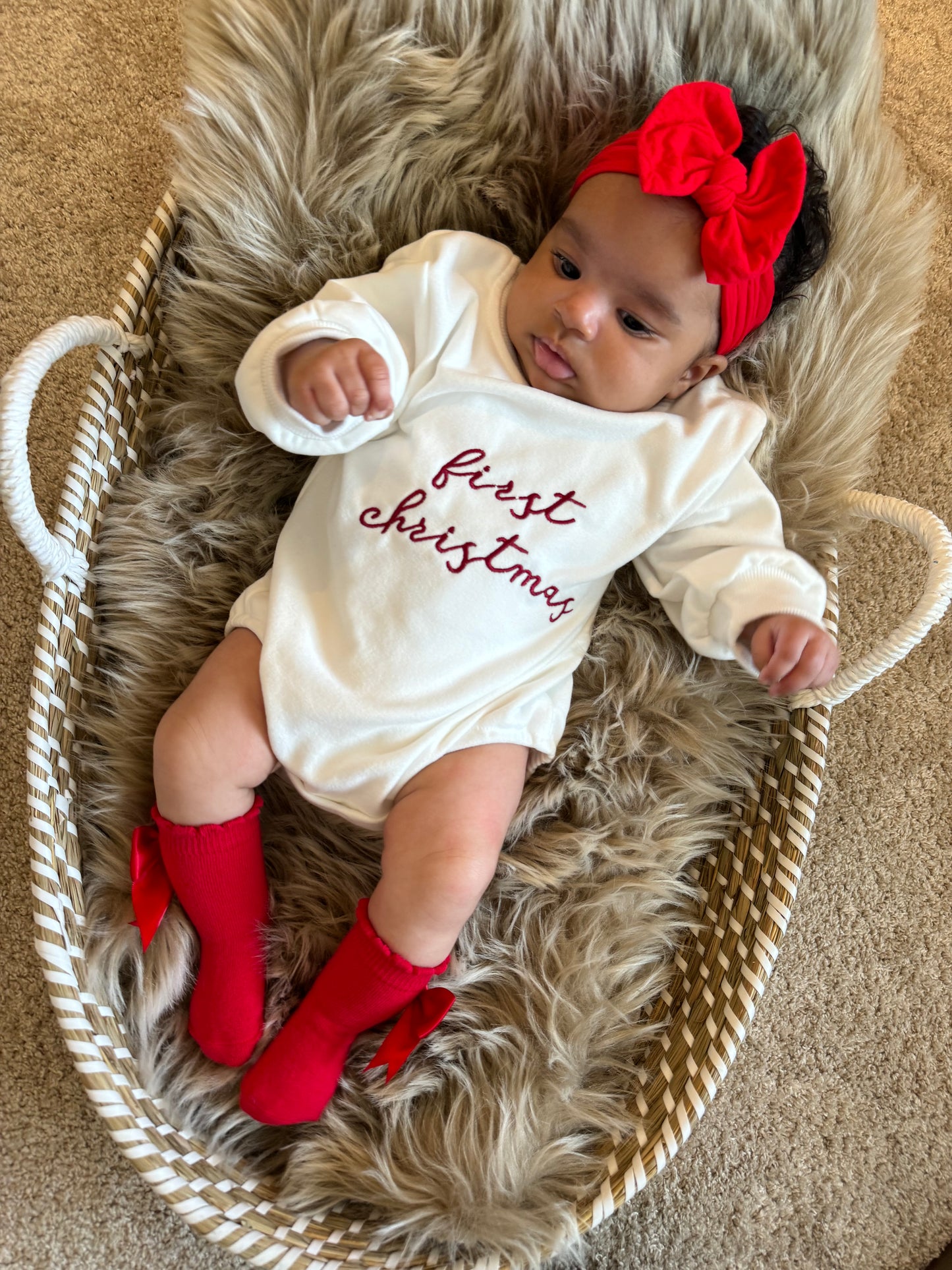 1st Christmas Romper