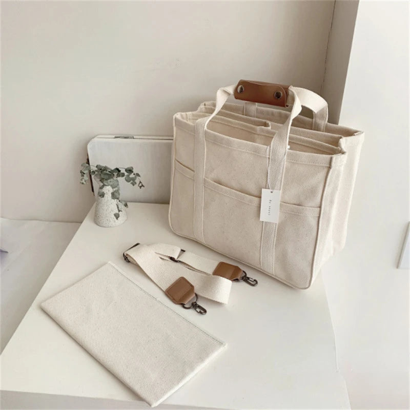 Large Canvas Maternity Bag