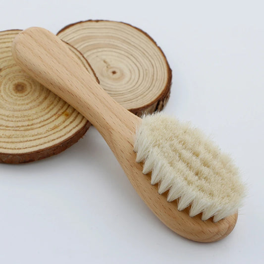 Soft Newborn Wooden Brush