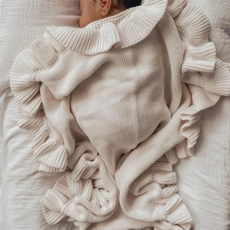 Luxury Knitted Baby Blanket