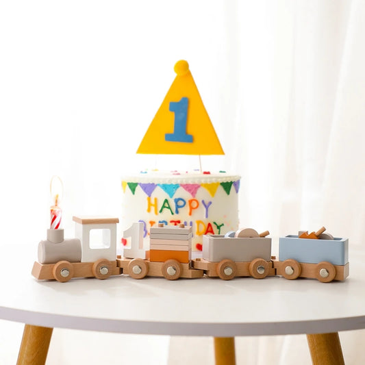 Wooden Birthday Train