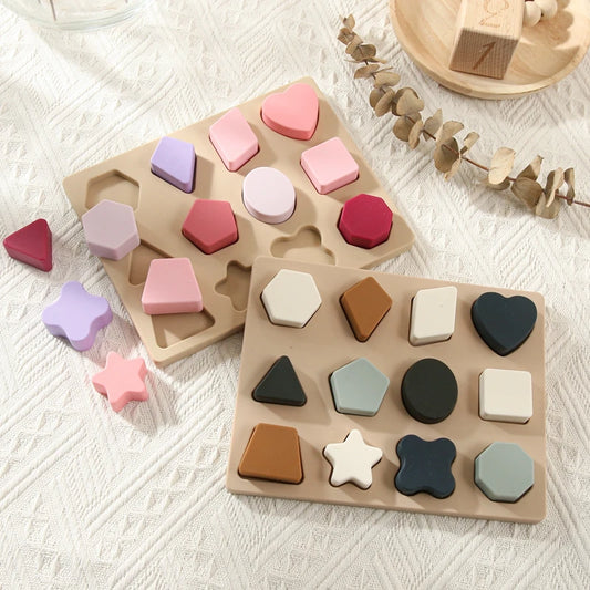 Geometric Shape Puzzle Board