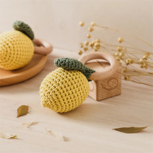 Crochet Fruit Rattle & Teething Toy